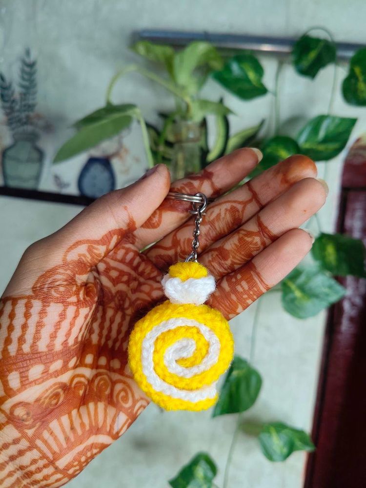 Crochet Candy Keychain Set (Yellow)