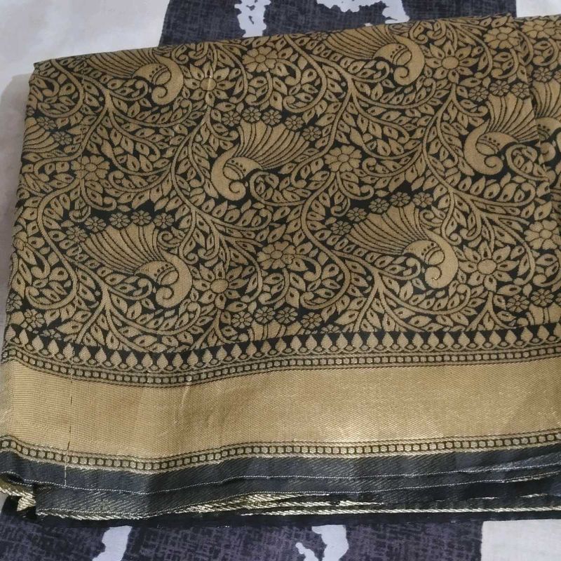 Black Banarasi Silk Saree....