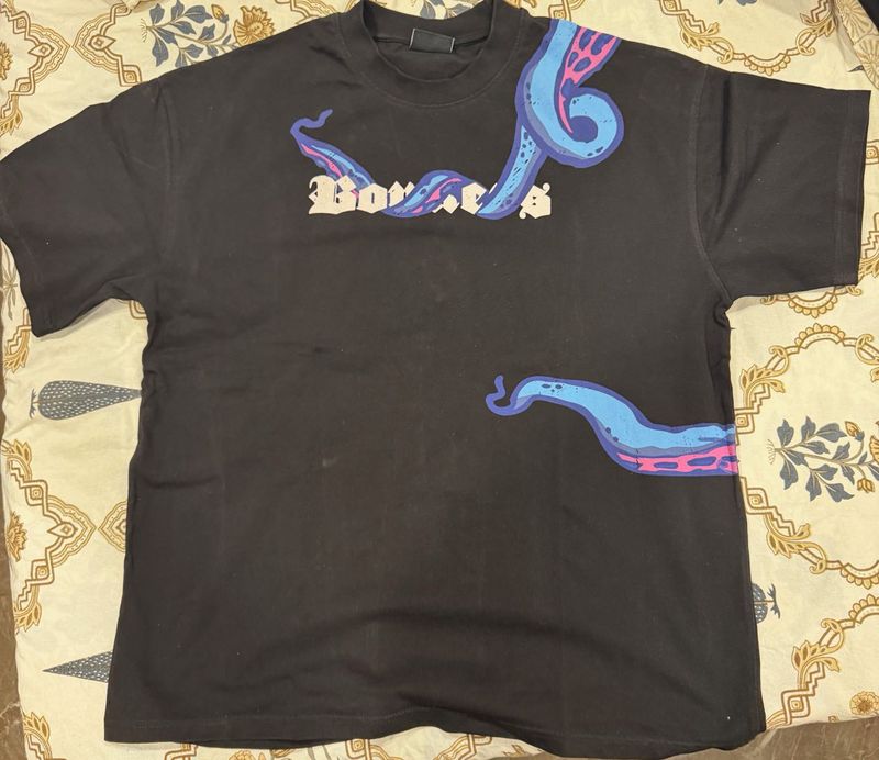 Graphic Print Black T-Shirt