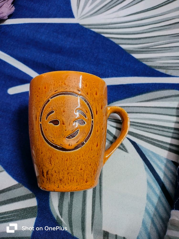 Combo Of Big Size Coffee Mug And Two Earrings