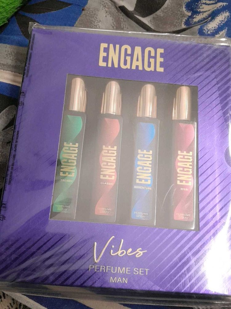 Only For MEN  Unopened Engage Vibes Perfume SetOf4