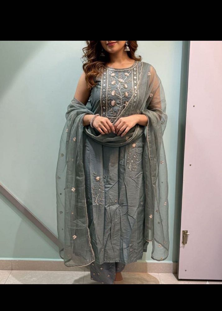 Embroidered handwork Kurta Set