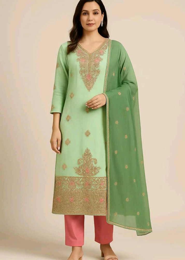 Elegant Green Kurta Set