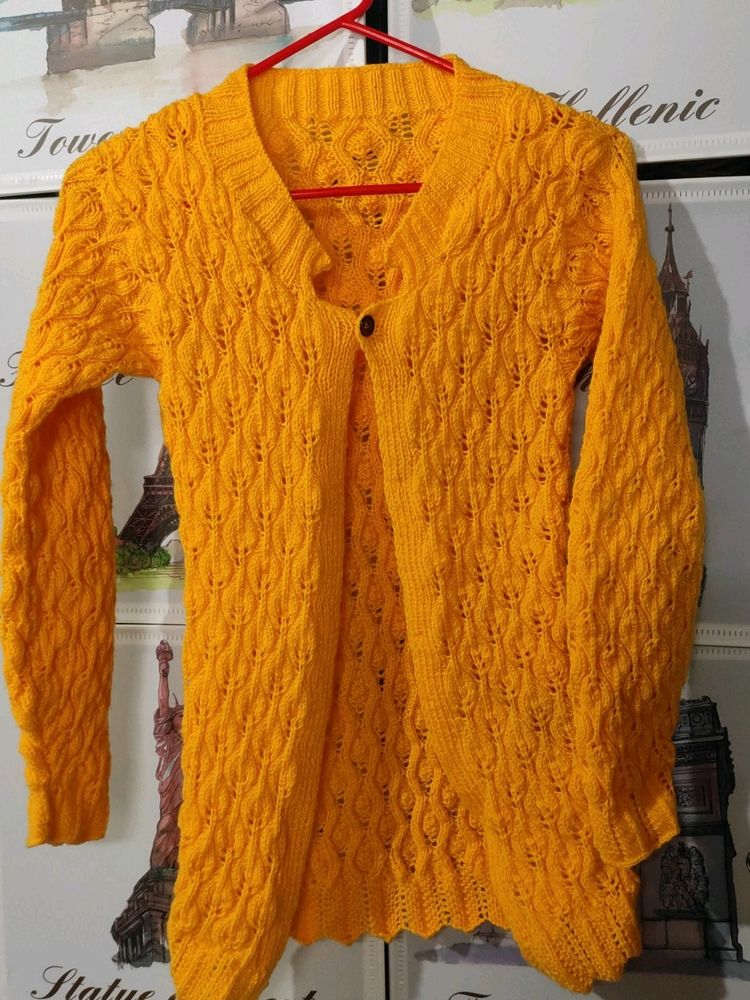 self  knitted sweater