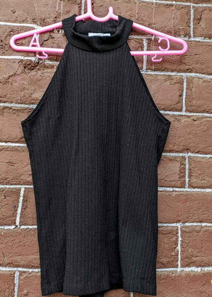 Mango Knitted Halter Neck Top.