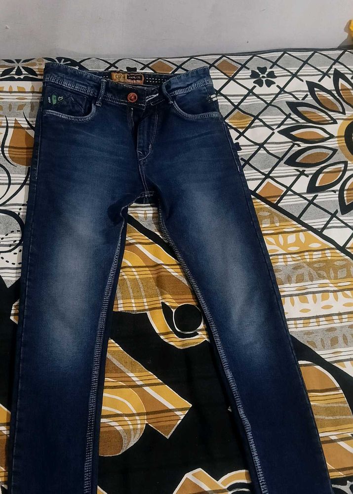 Dark Blue Denim Jeans