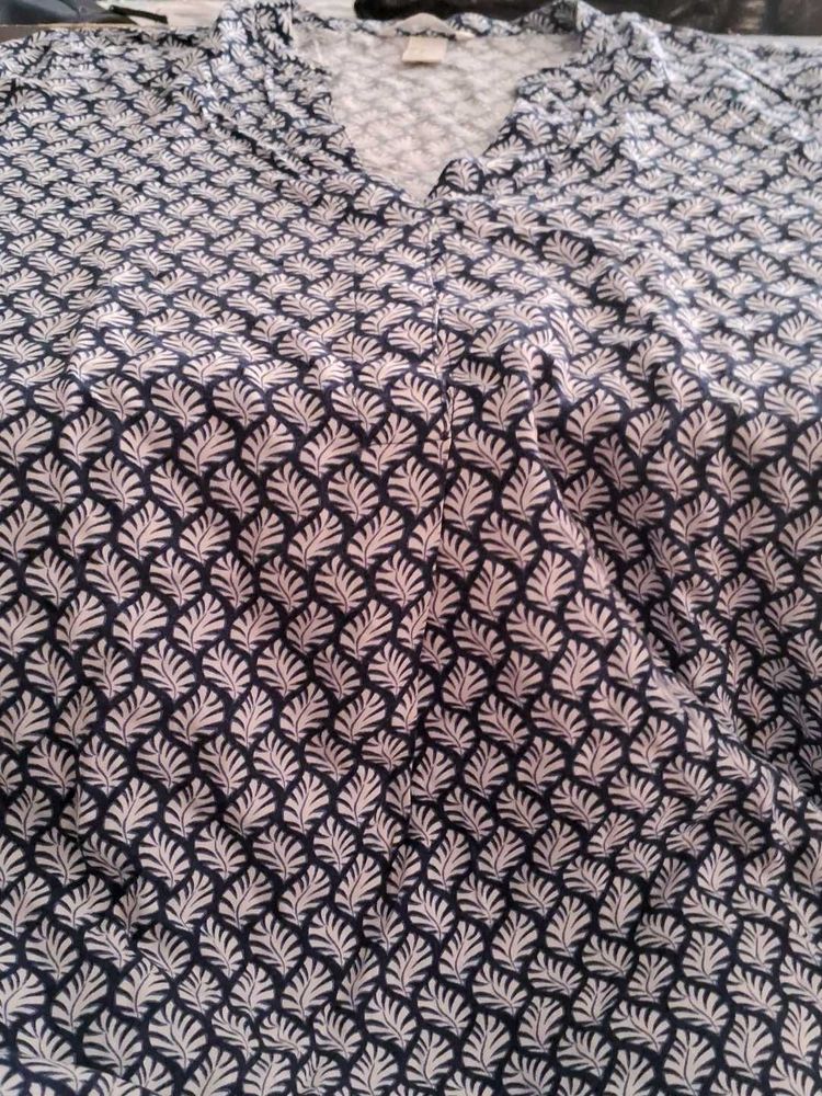 Leaf Print Top
