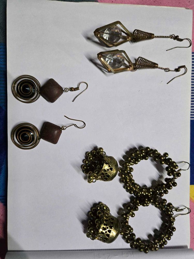 Earrings  4 pairs combo