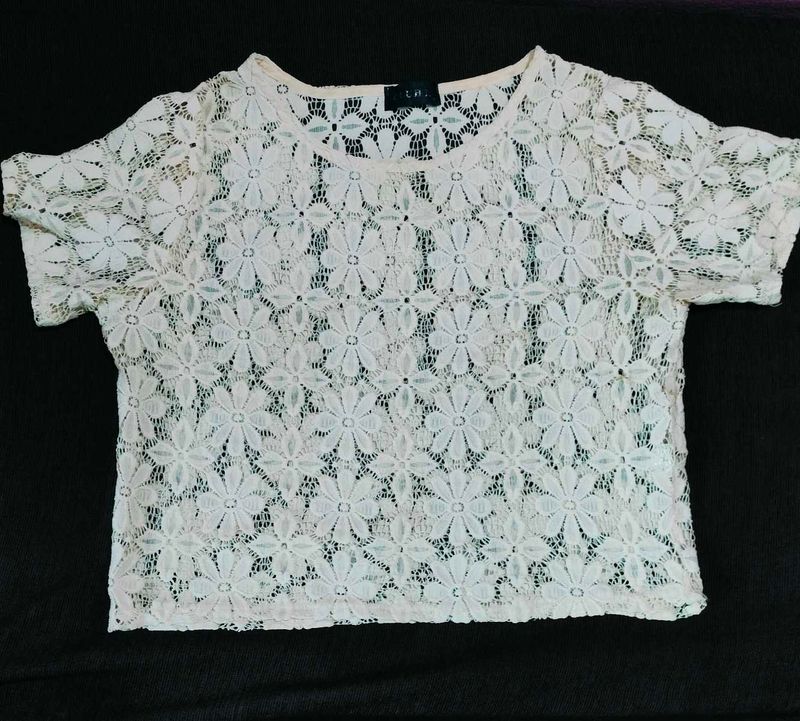 Floral Lace crochet Crop Top