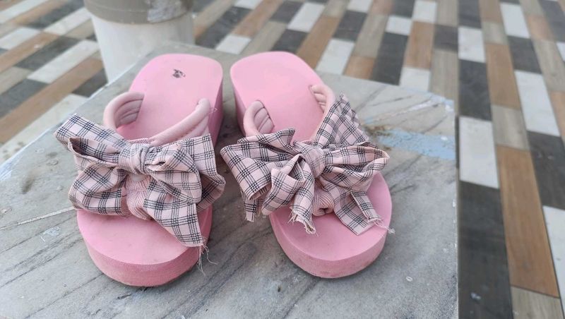 Cute Bow Flip Flops