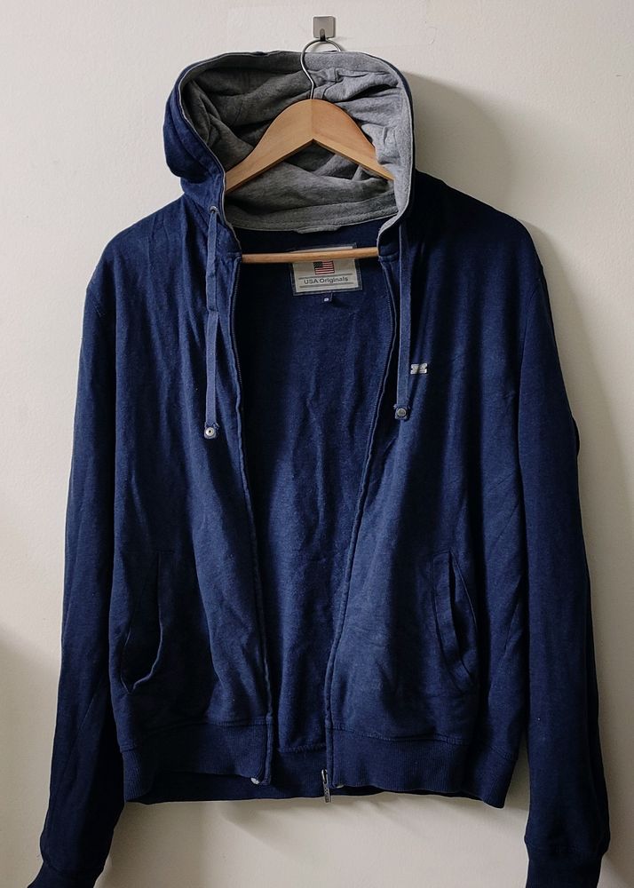 Jockey USA Originals Hoodie Blue Grey