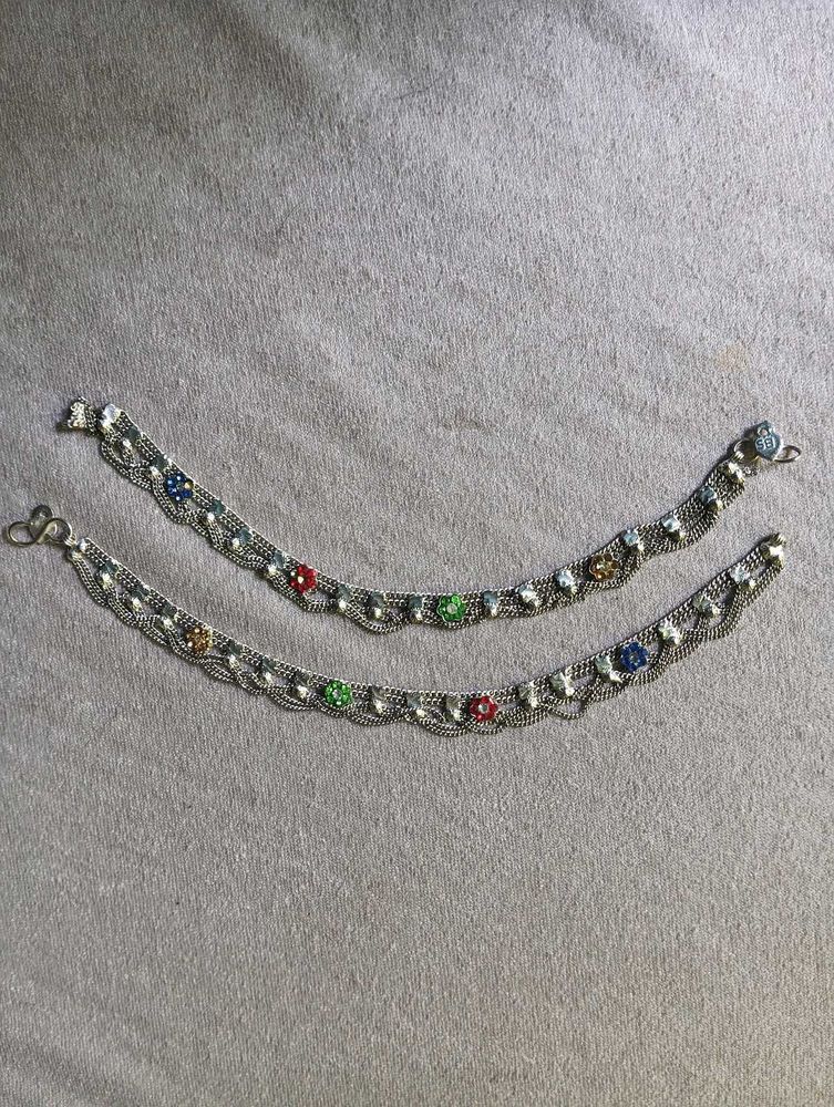 Antique Silver Bohemian Fashion Anklets