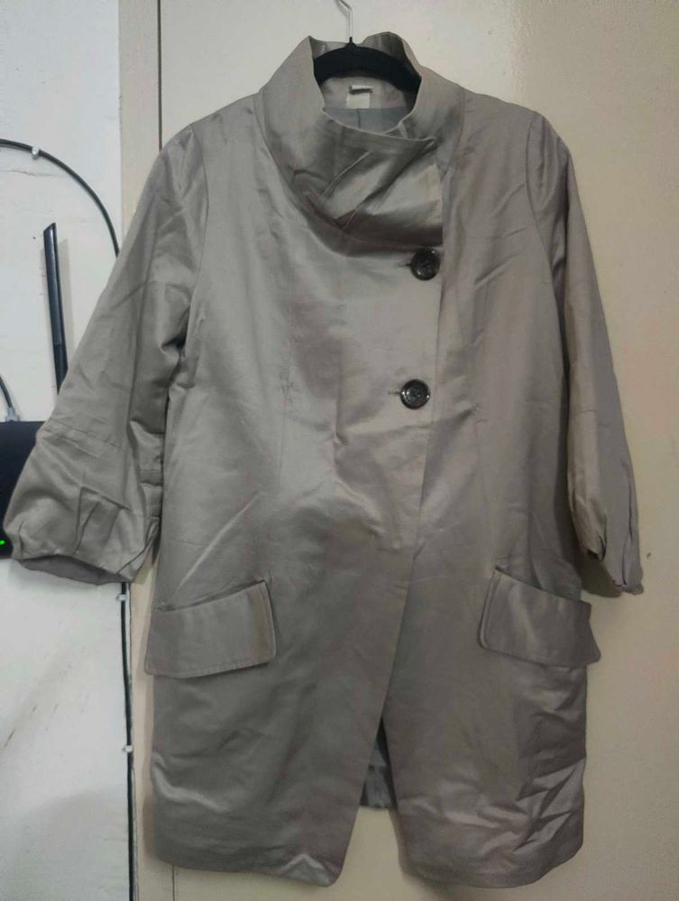 Elegant Khaki PeaCoat