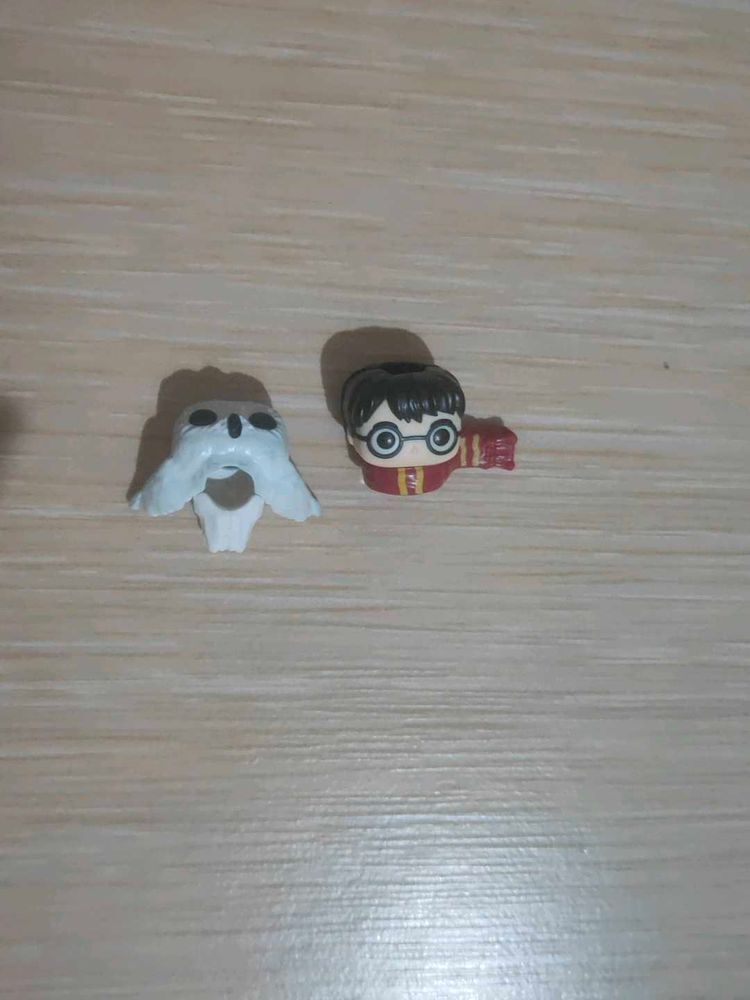 Harry Potter, Owl, Hermione, DracoToy Kinder Joy