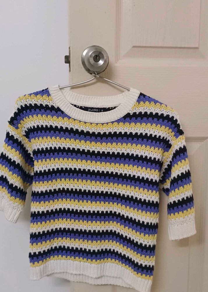 Striped Knit Sweater