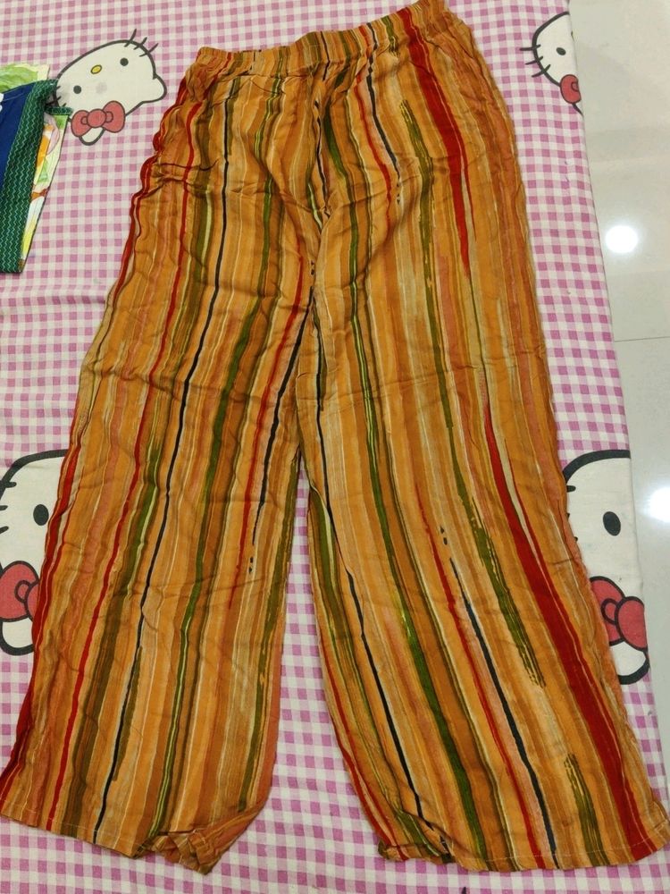 Striped Boho Palazzo Pants