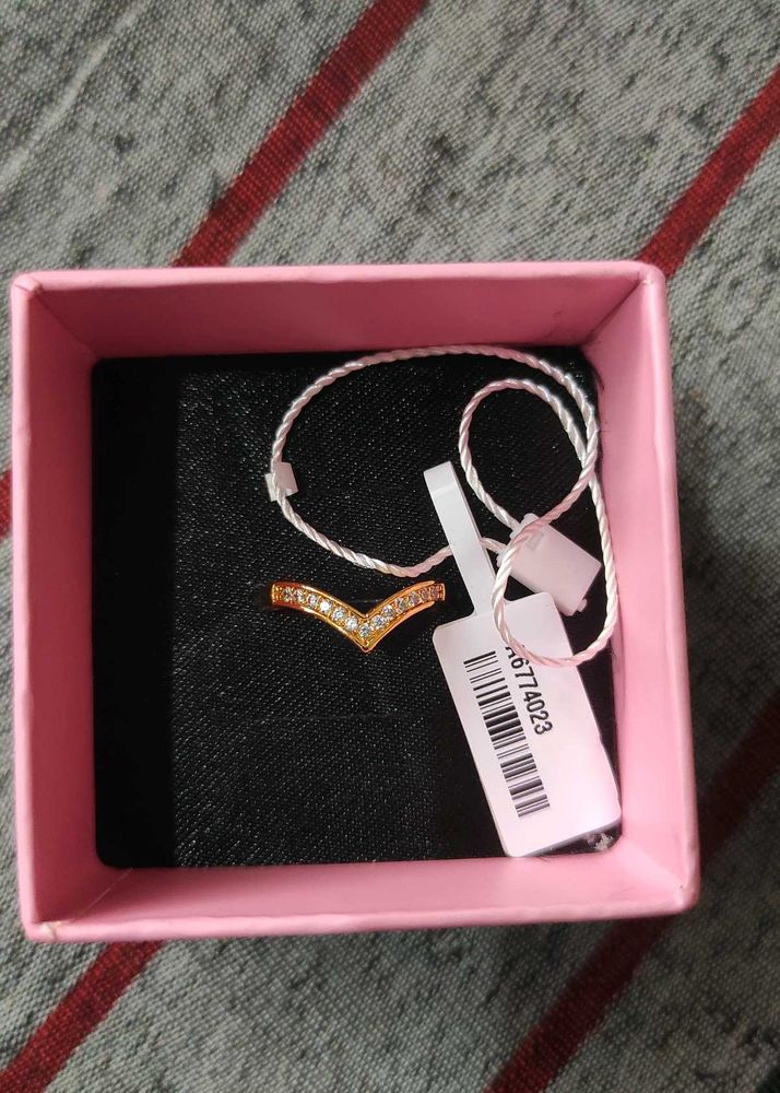 Stylish V-Shaped Ring Totally New