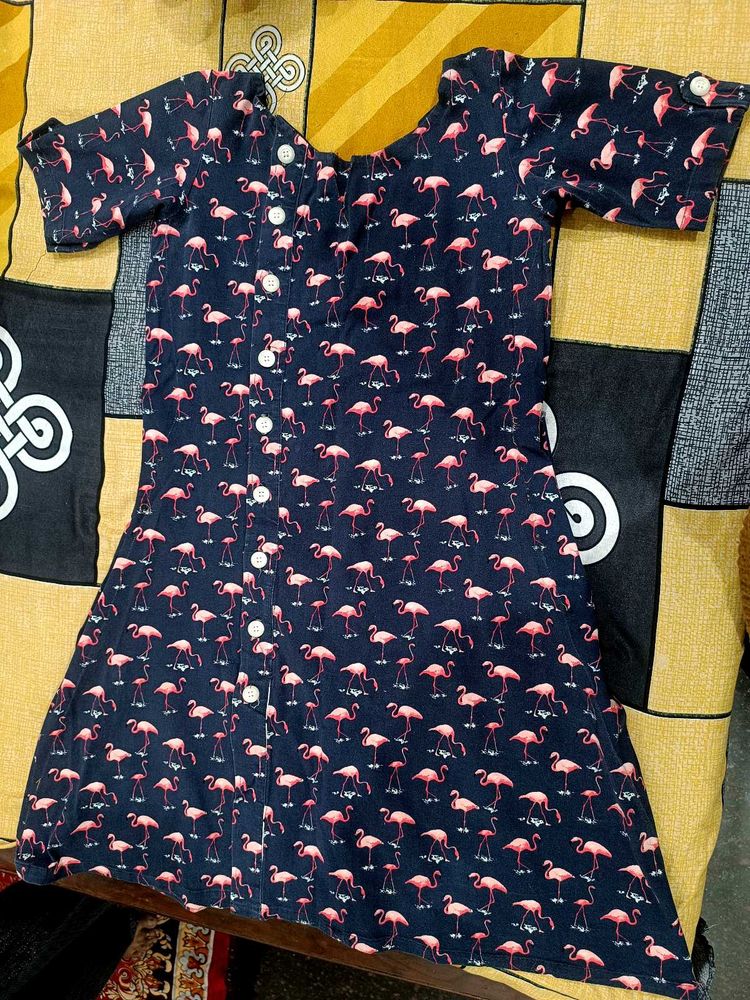 Flamingo Winter Dress