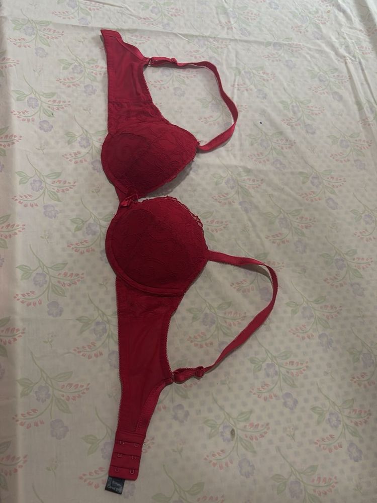 Red Lace Bra