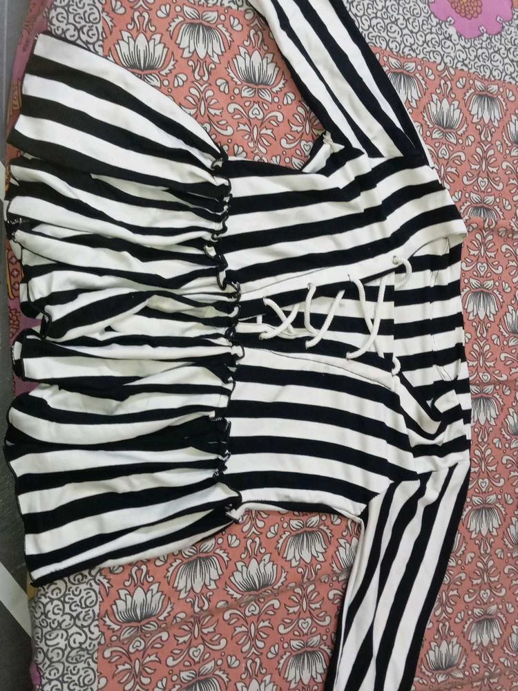 Striped Long Sleeve Top