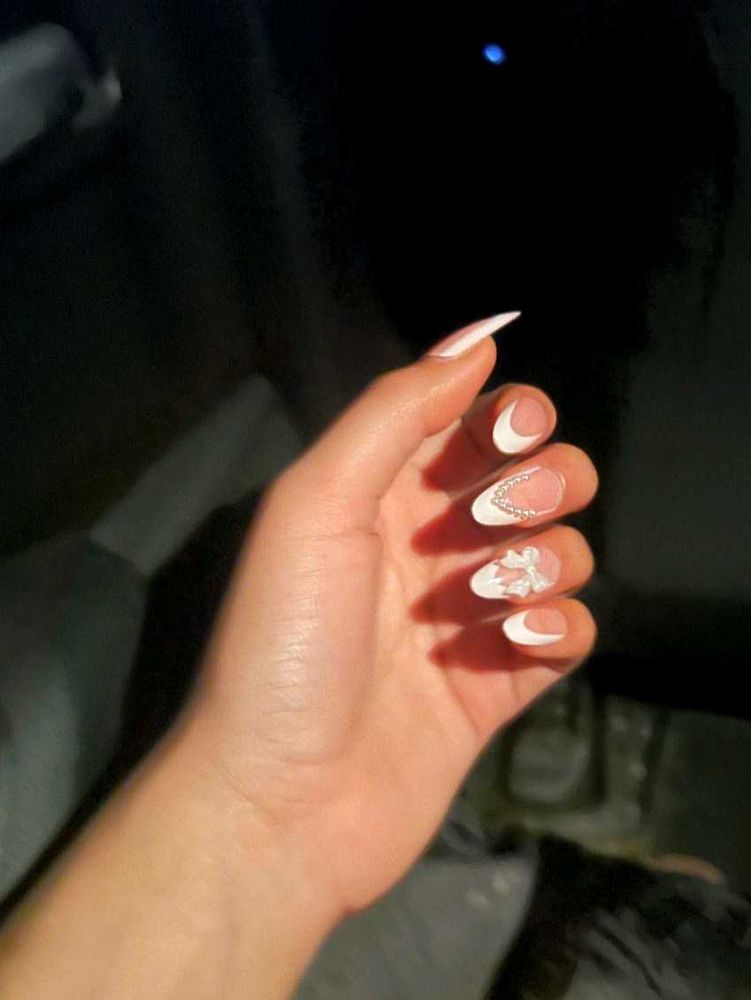 Elegant White Nail Art