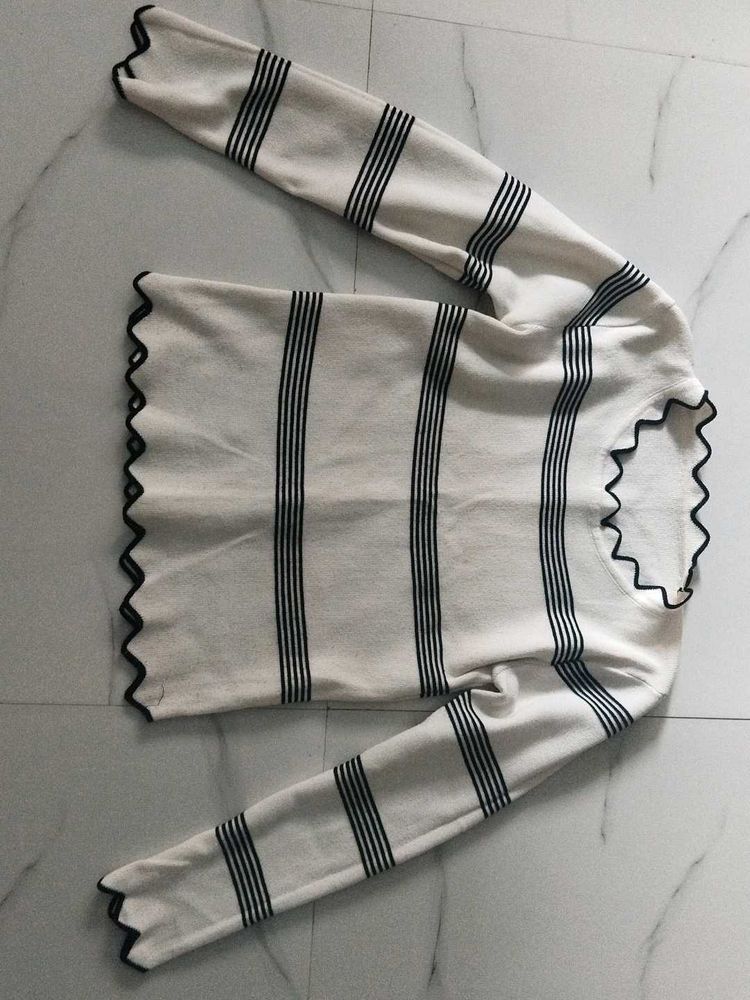 Striped Knit Sweater
