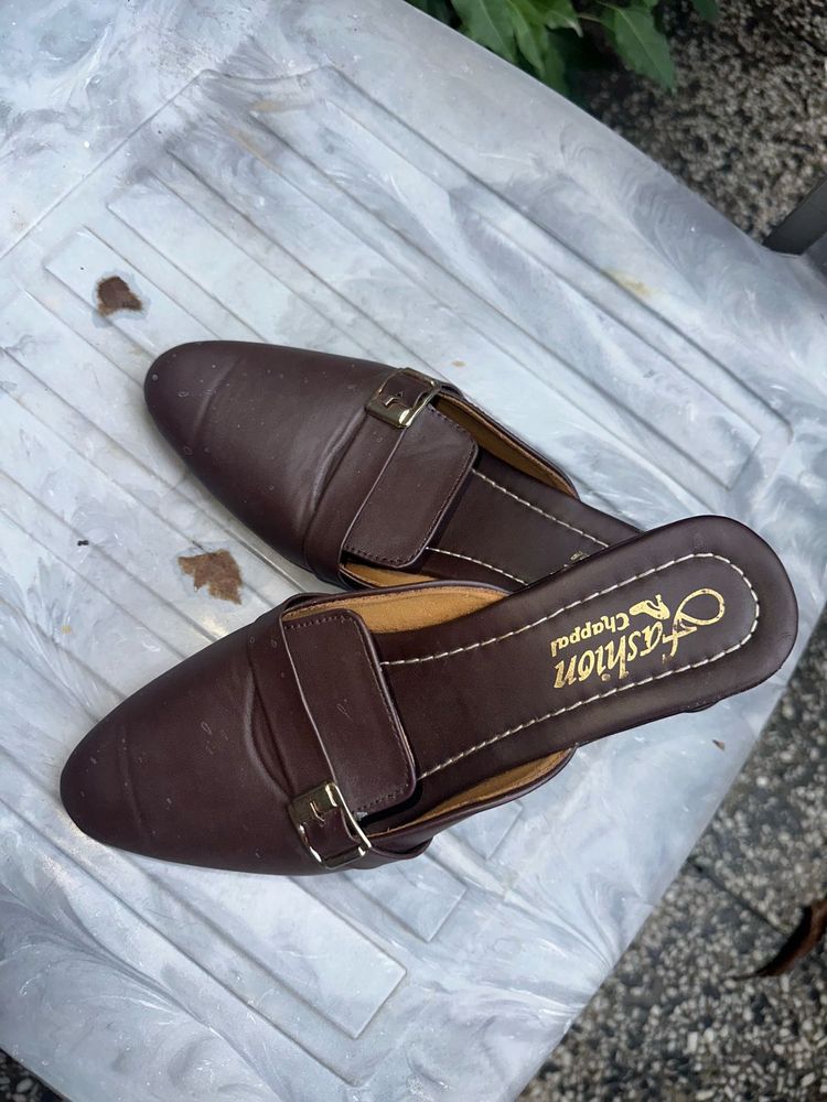 Brown Fashion Slippers