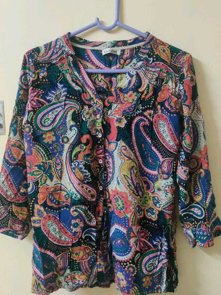 Paisley Print Top