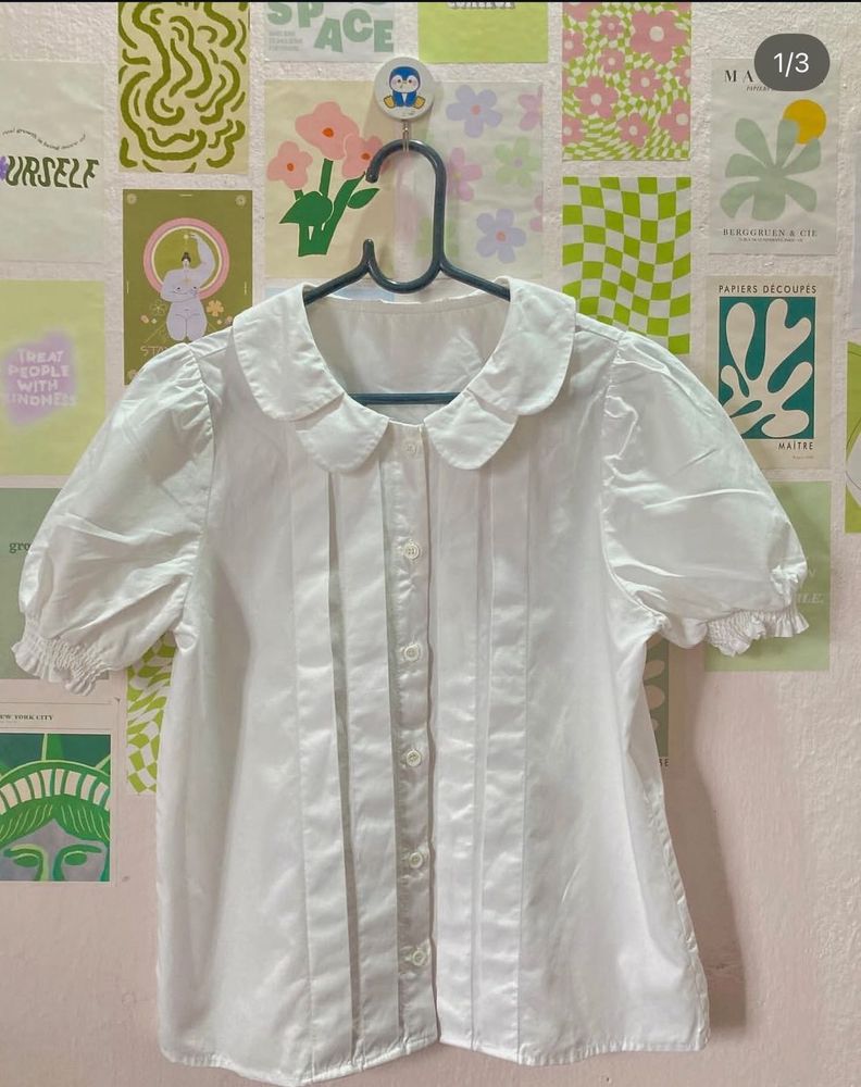 Cute Peter Pan Collar Blouse