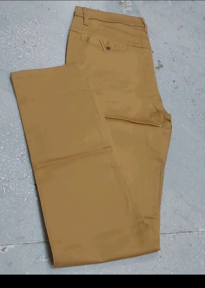 🔥 Force Cotton Jeans For Men Biscuit Colour Size 34 Waist