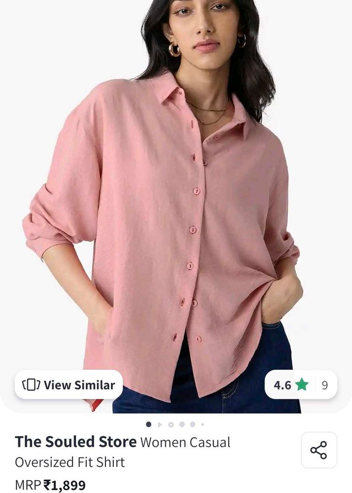 The Souled Store Casual Oversied Fit Shirt