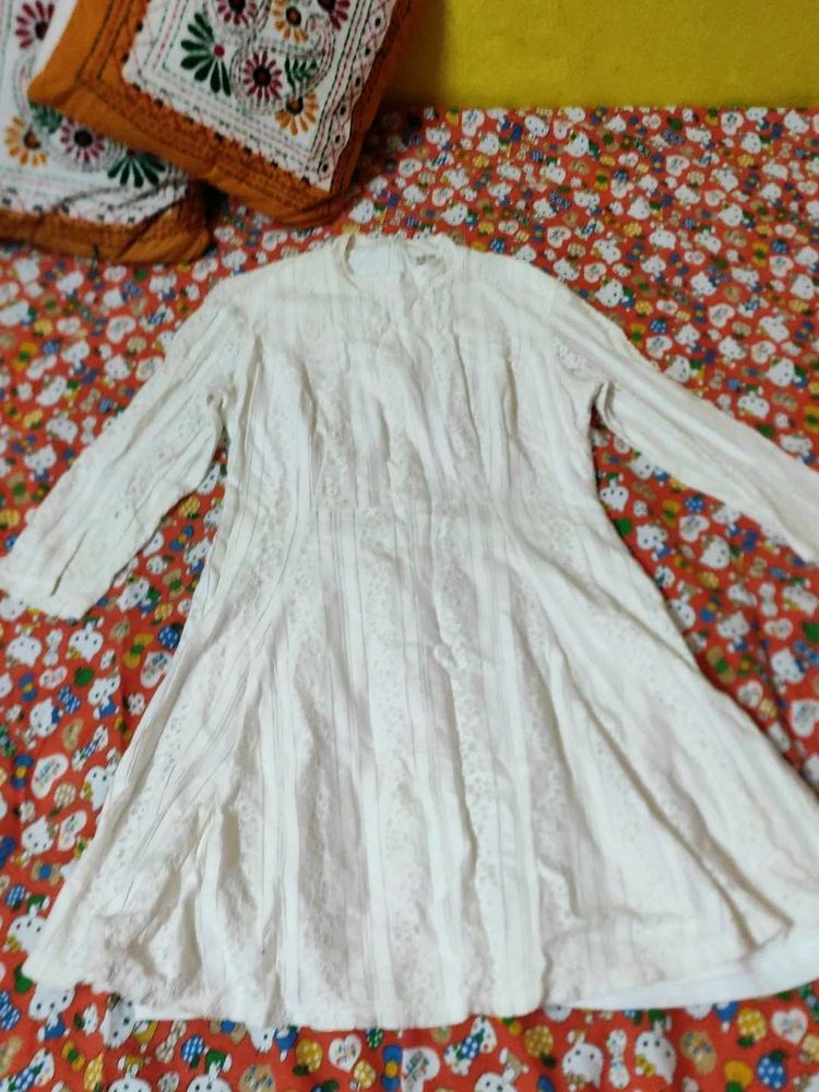 short White Lace Dress