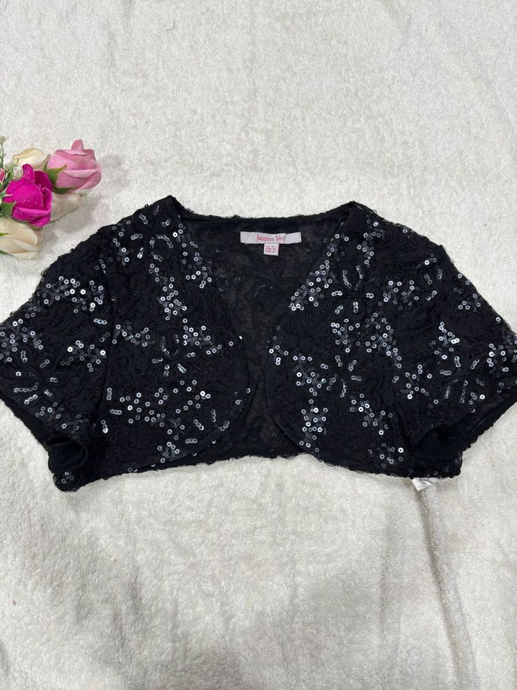 Sequined shrug