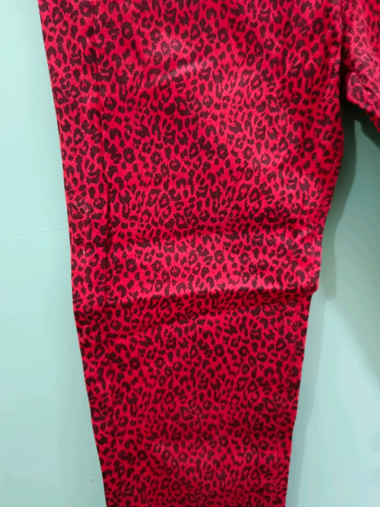 Animal Print Jeans