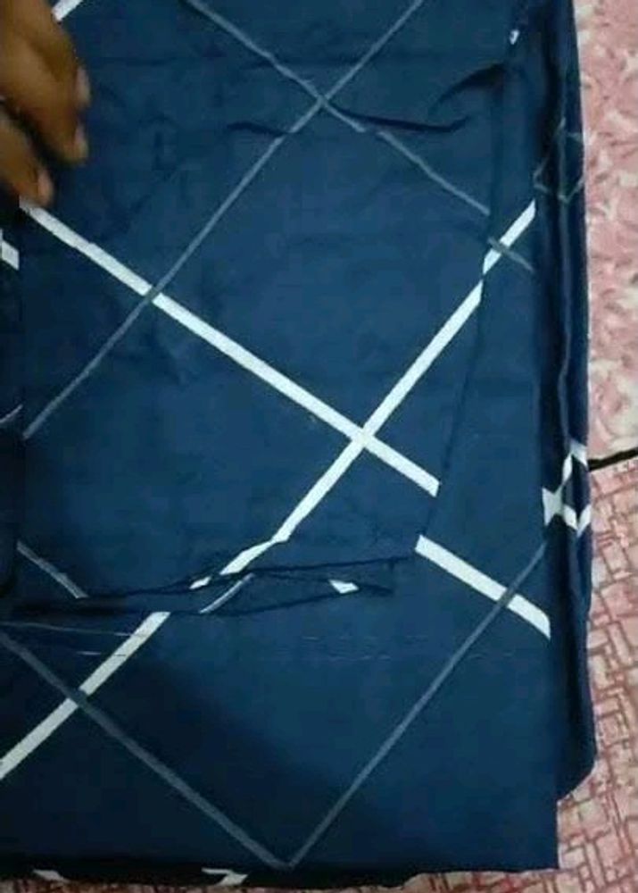 Elegant Blue Double Bedsheet