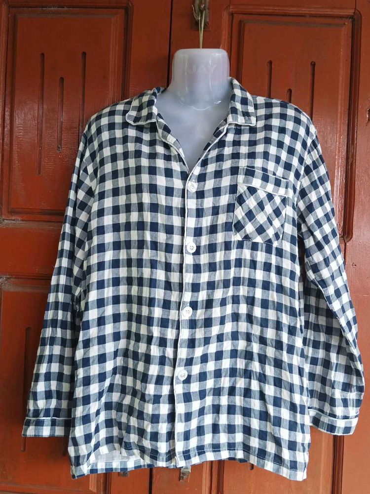 Checked Shirt Nighty