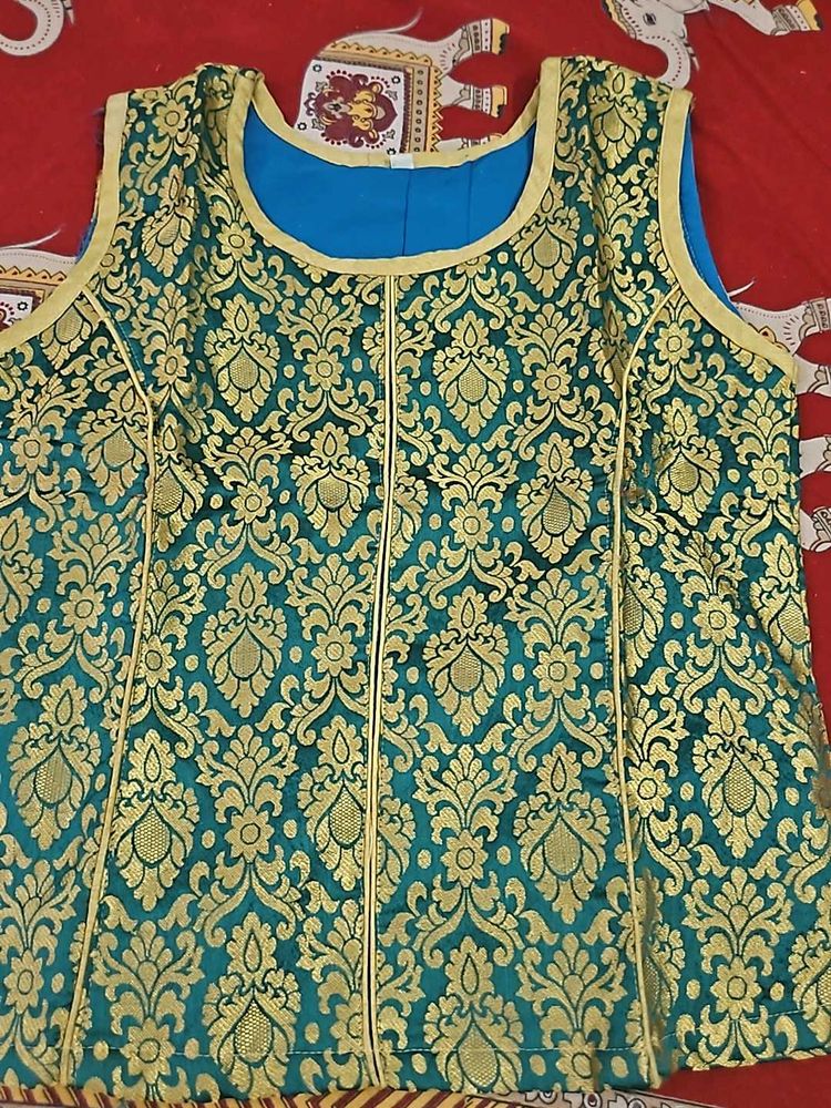 Banarasi Silk Blouse  With Sleeves