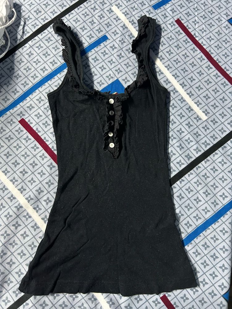 Cute Black Tank Top
