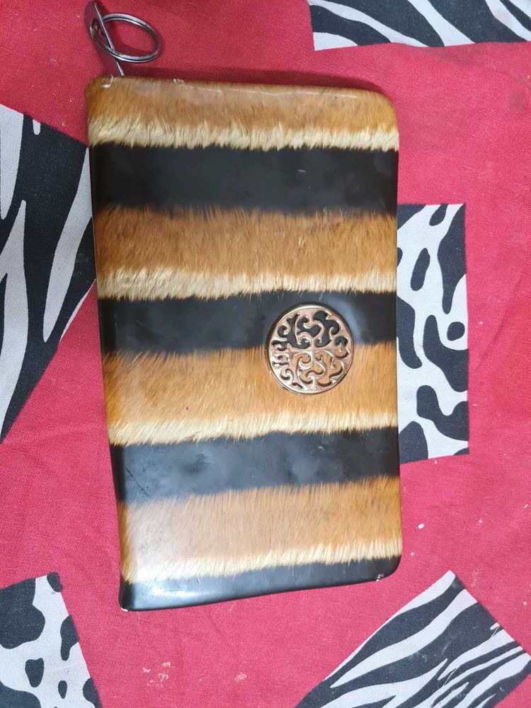 Statement Striped Clutch Bag | Pre-Loved