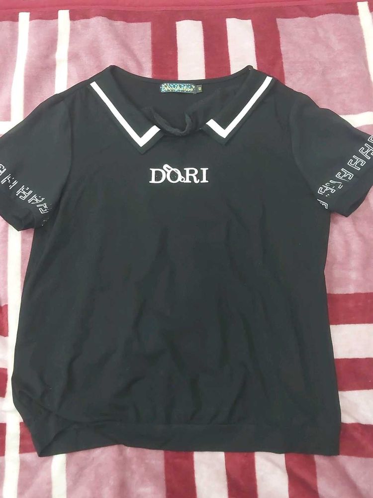 Cute Black DORI Top