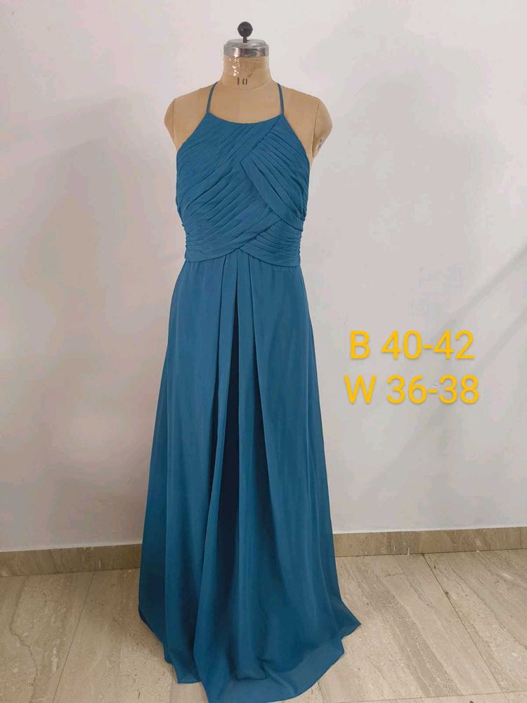 Elegant Teal Maxi Dress