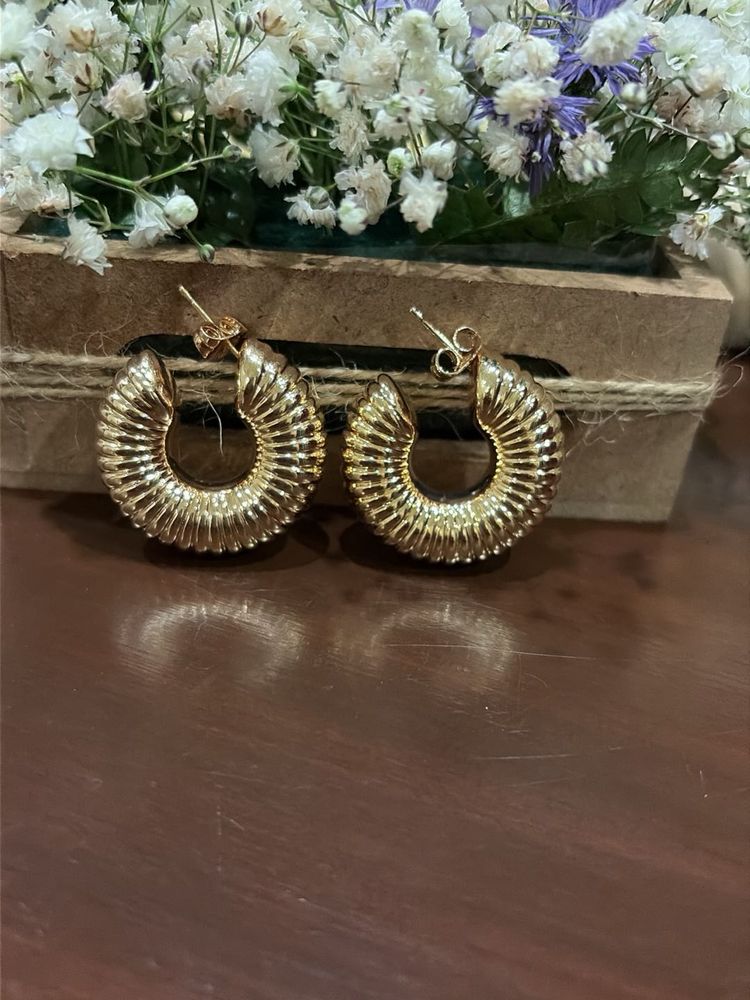 Chic Gold Hoop Earrings