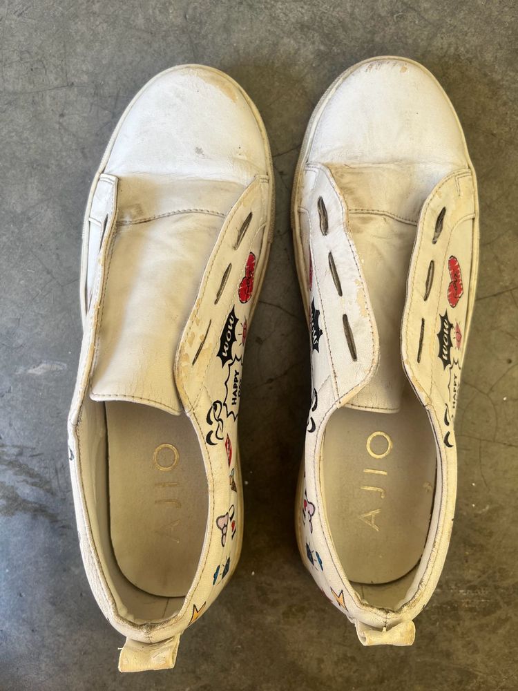 Funky White Shoes