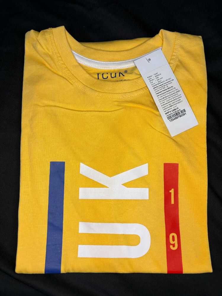 FCUK Yellow Graphic Tee