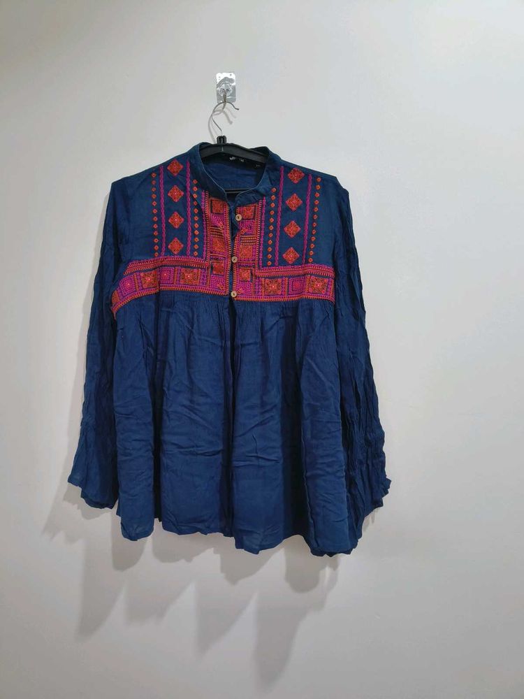 Embroidered Tunic Top