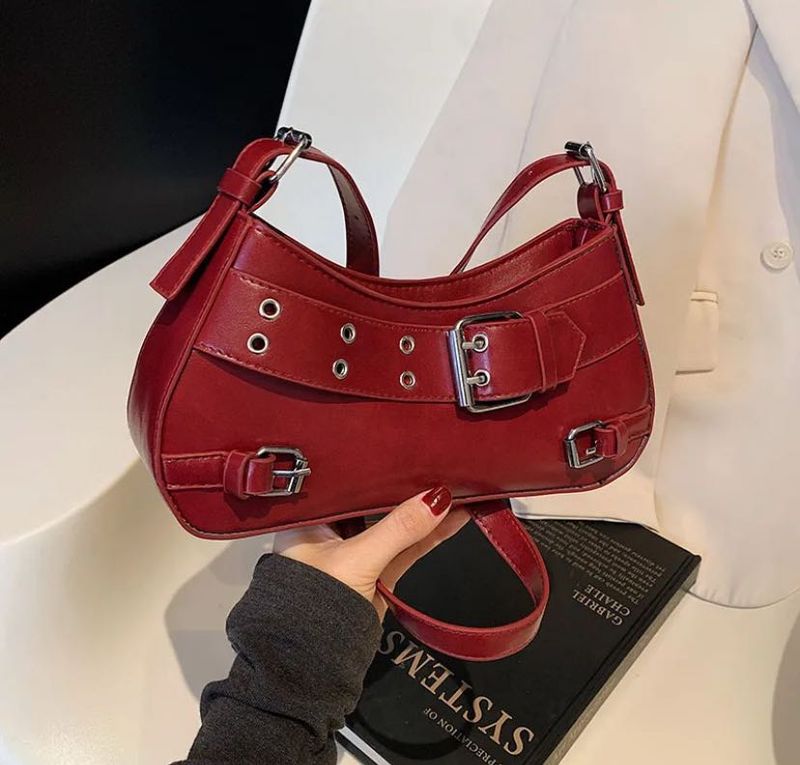 Cherry Red Y2k Shoulder Bag