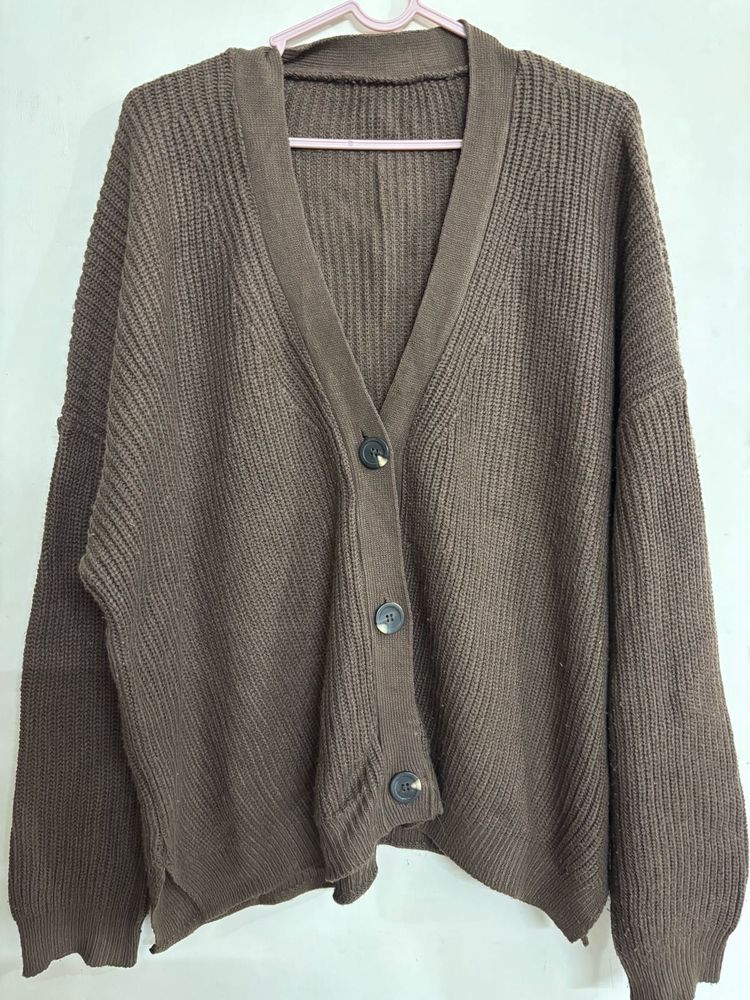 Brown Korean Cardigan