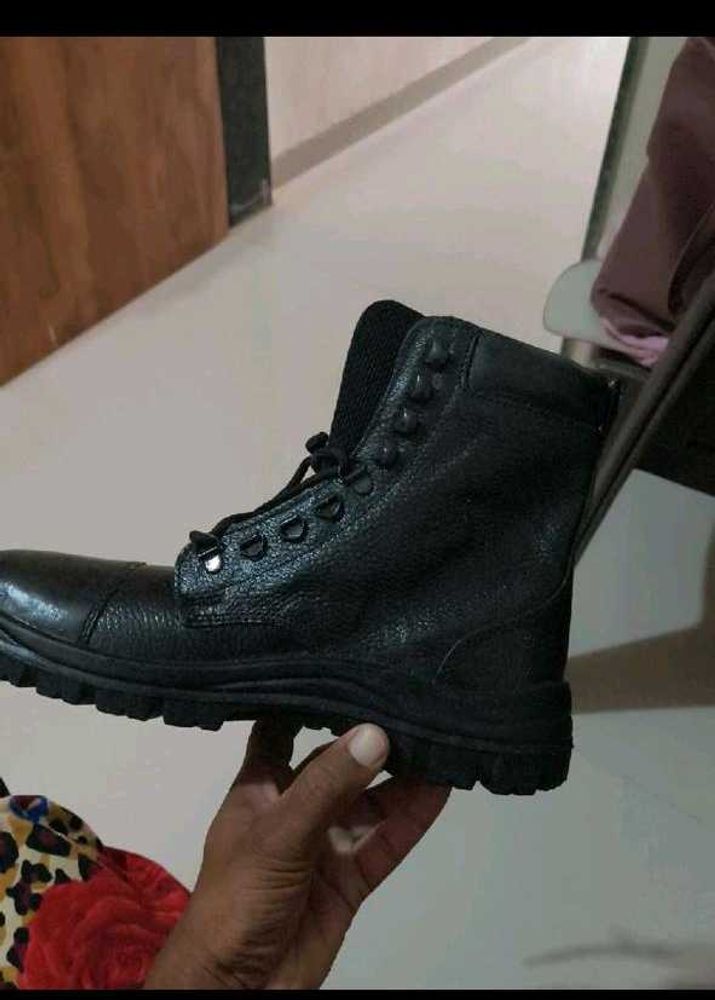 Black Leather Ankle Boots