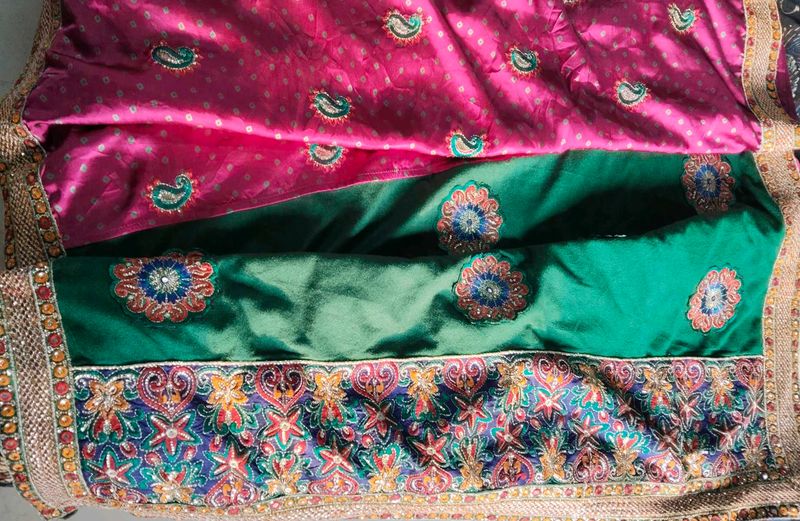 Elegant Embroidered Silk Saree