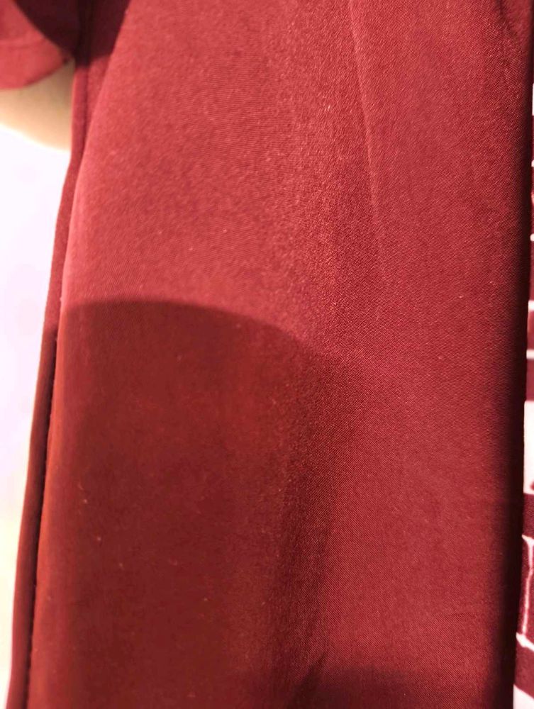 Elegant Maroon Kurta with Print